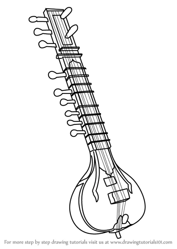 How To Draw An Instrument Easy, Step by Step, Drawing Guide, by Dawn -  DragoArt