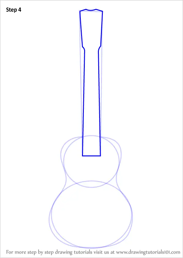 Learn How to Draw a Ukulele (Musical Instruments) Step by Step