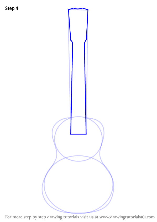 Learn How to Draw a Ukulele (Musical Instruments) Step by Step