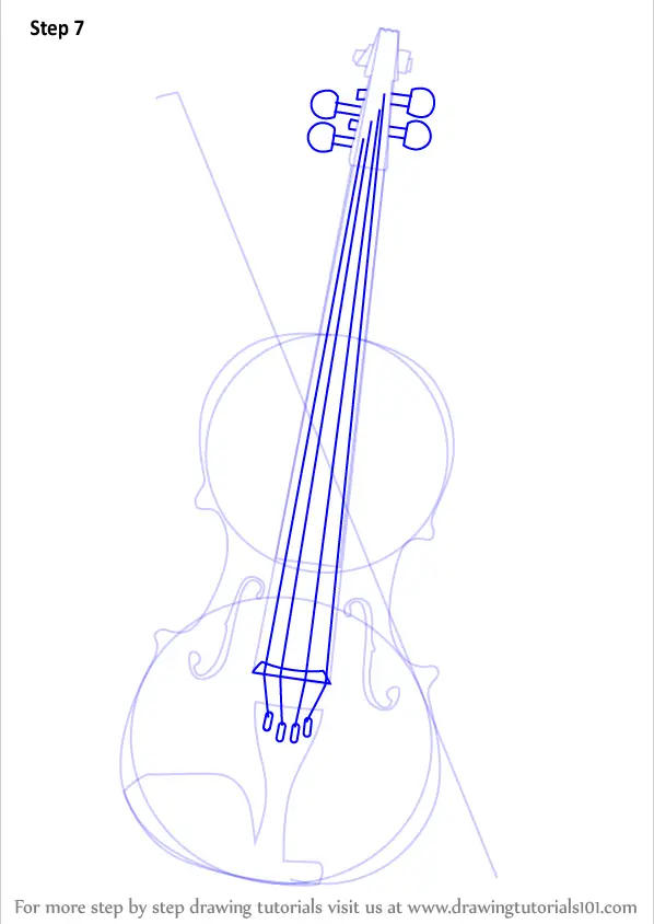 Hand drawn violin with a bow. Bowed musical instrument used in an  orchestra. Doodle style. Sketch. Vector illustration 7941430 Vector Art at  Vecteezy