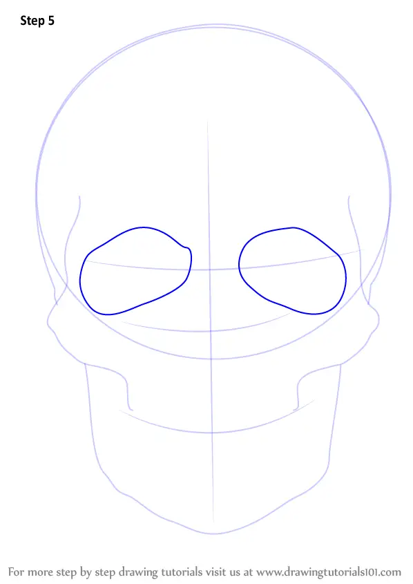 Learn How to Draw a Skull (Skulls) Step by Step : Drawing Tutorials