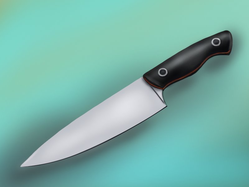 Learn How to Draw a Knife (Tools) Step by Step : Drawing Tutorials
