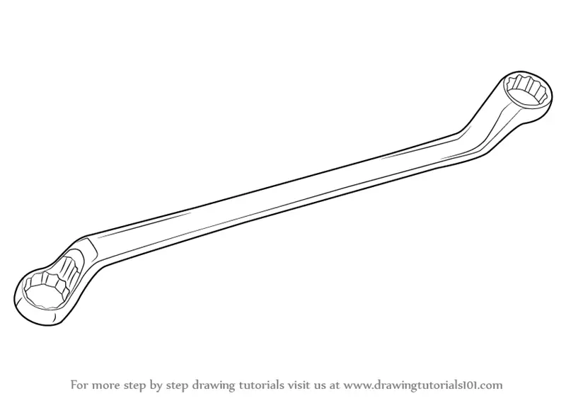 Steel spanner tool repair drawing hi-res stock photography and images -  Alamy