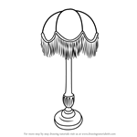 How to Draw Vintage Lamp