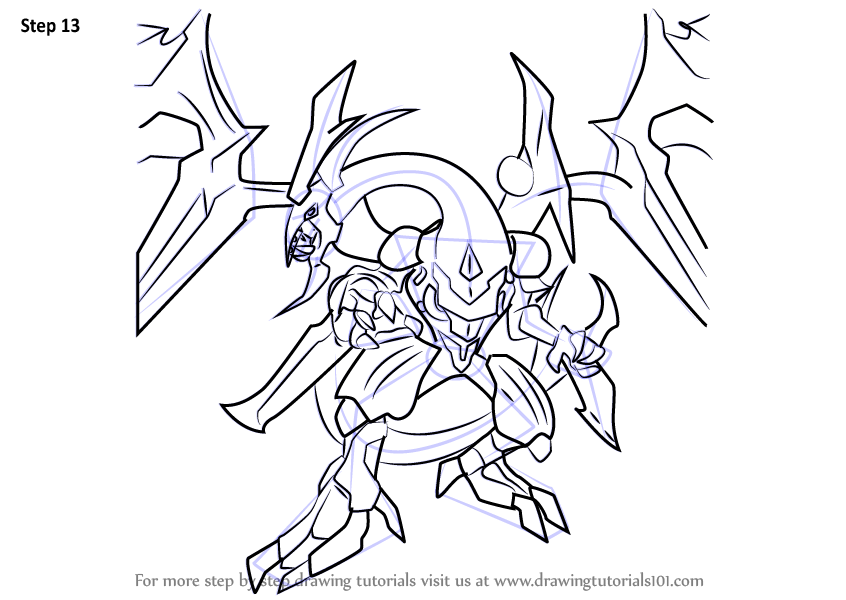 Learn How to Draw Dark Rebellion Xyz Dragon from YuGiOh