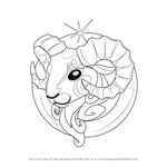How to Draw Aries Zodiac Sign