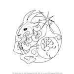How to Draw Capricorn Zodiac Sign