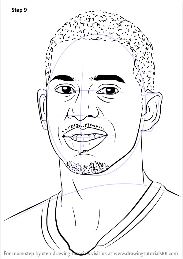 draw 5 by step step jordan to how (Basketball Players) Learn How Paul Draw to Step Chris by