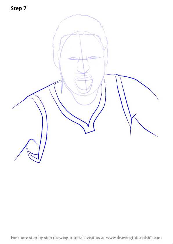 Learn How to Draw Klay Thompson (Basketball Players) Step by Step