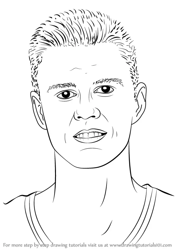 Learn How to Draw Kristaps Porzingis (Basketball Players) Step by ...