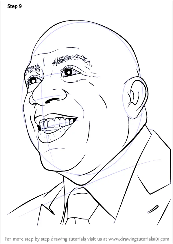 Learn How to Draw Magic Johnson (Basketball Players) Step by Step