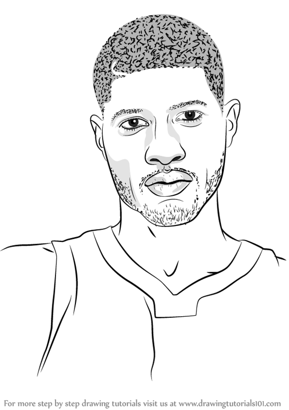 Learn How to Draw Paul George (Basketball Players) Step by Step ...