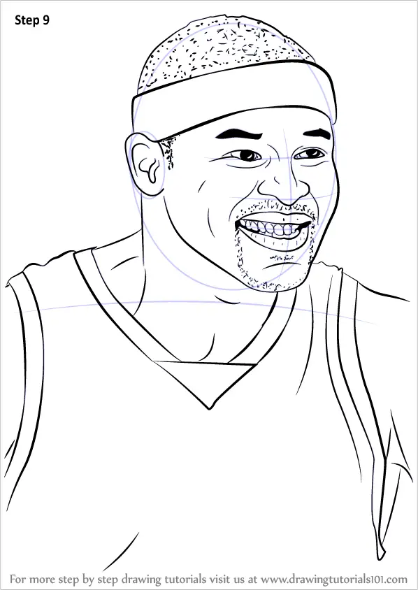 Learn How to Draw Zach Randolph (Basketball Players) Step by Step