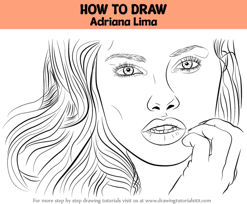 Portrait Drawing Adriana Lima Time-lapse speed drawing art video - video  Dailymotion