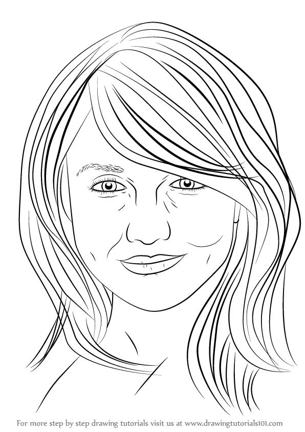 Learn How to Draw Cameron Diaz (Celebrities) Step by Step : Drawing ...