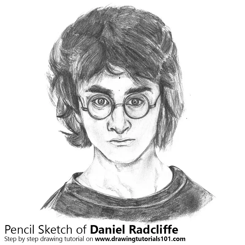 Pencil Sketch of Daniel Radcliffe - Pencil Drawing
