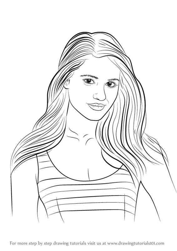 How to Draw Dianna Agron (Celebrities) Step by Step ...