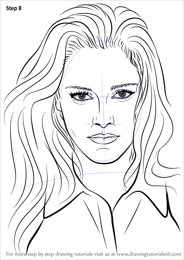 Learn How to Draw Kristen Stewart (Celebrities) Step by ...