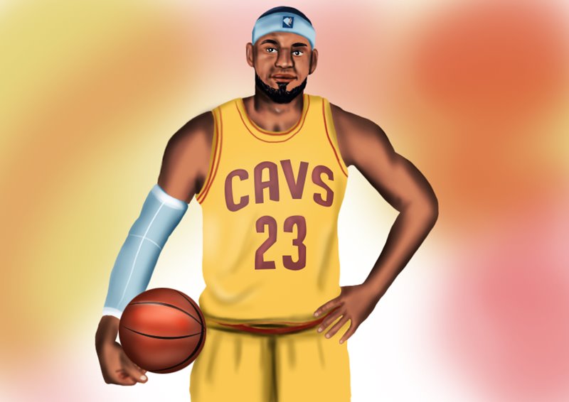 Learn How to Draw LeBron James (Celebrities) Step by Step : Drawing