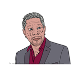 How to Draw Morgan Freeman
