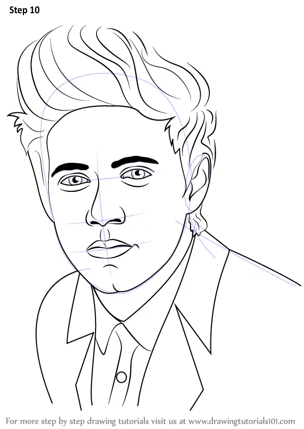 to how of modi narendra sketch draw by step step Horan Draw to by (Celebrities) Learn Step Step Niall How