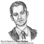 How to Draw Paul Walker