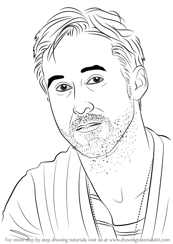 How To Draw Ryan Gosling, Ryan Gosling, Step by Step, Drawing Guide, by  catlucker - DragoArt