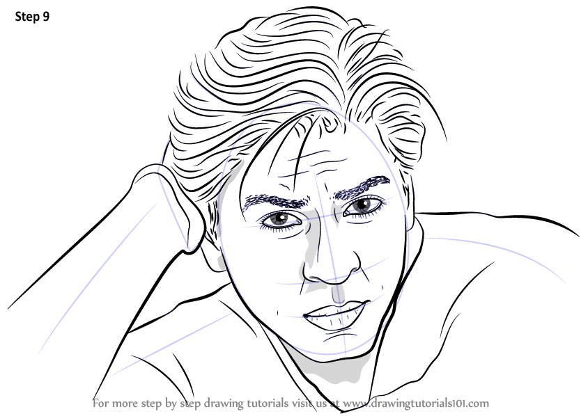 Learn How to Draw Shahrukh Khan (Celebrities) Step by Step : Drawing