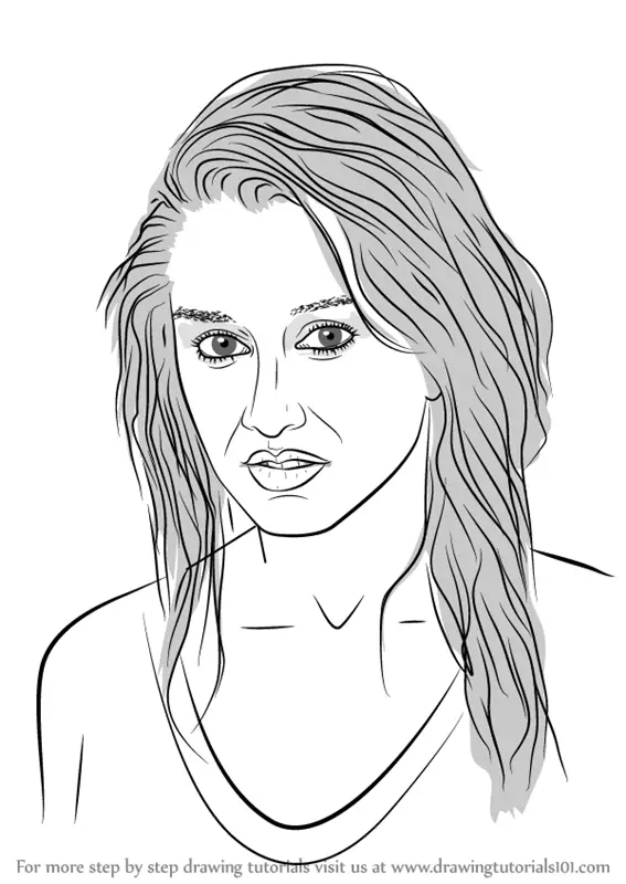 Learn How to Draw Shraddha Kapoor (Celebrities) Step by Step : Drawing  Tutorials
