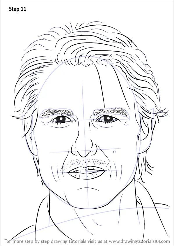 Learn How to Draw Tom Cruise Celebrities Step by Step 