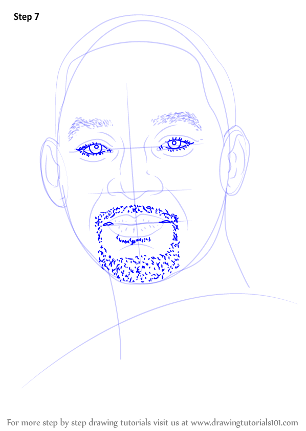 Learn How to Draw Will Smith (Celebrities) Step by Step : Drawing Tutorials