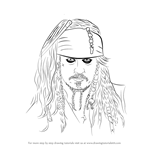 How to Draw Captain Jack Sparrow