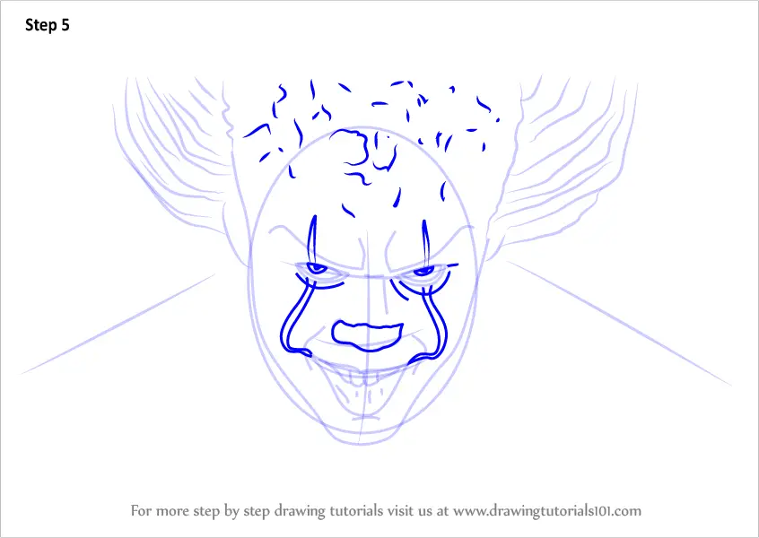 Featured image of post How To Draw Pennywise Face Easy For pint or pick selected pieces to create your own art piece