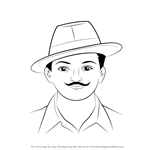 How to Draw Chandra Shekhar Azad