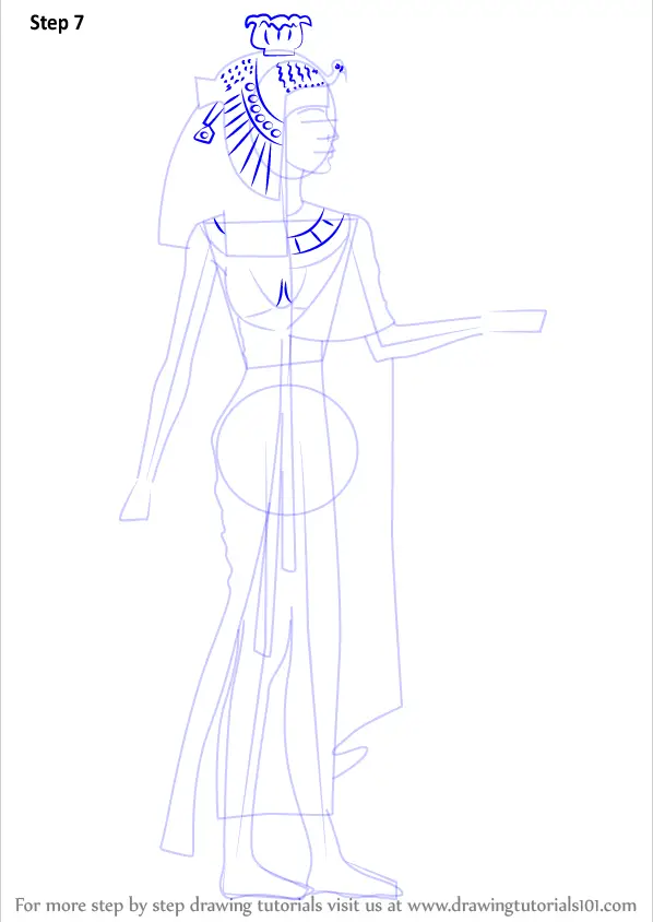 Learn How to Draw Cleopatra Famous People Step by Step Drawing 