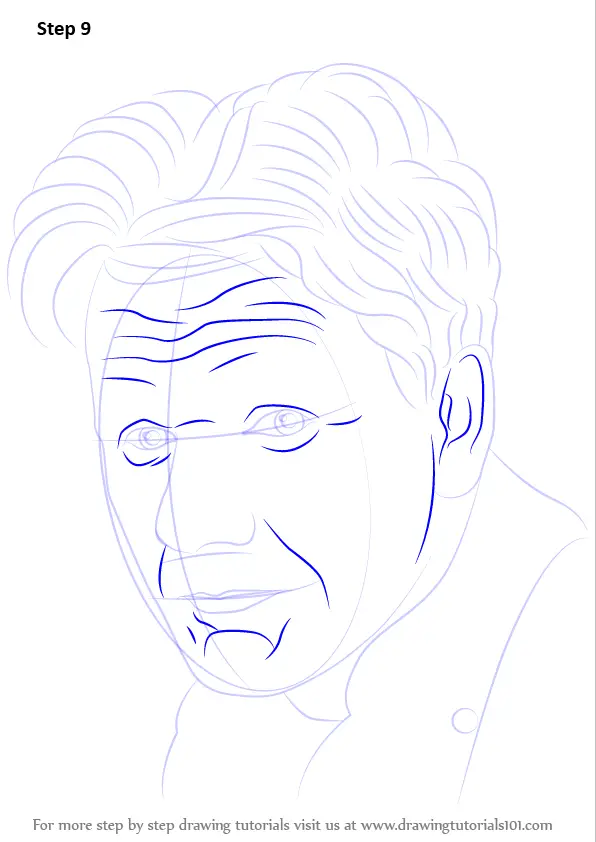 Learn How to Draw Gordon Ramsay (Famous People) Step by Step : Drawing