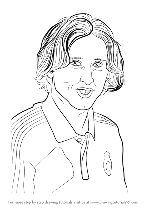 Download Learn How to Draw Luka Modric (Footballers) Step by Step : Drawing Tutorials