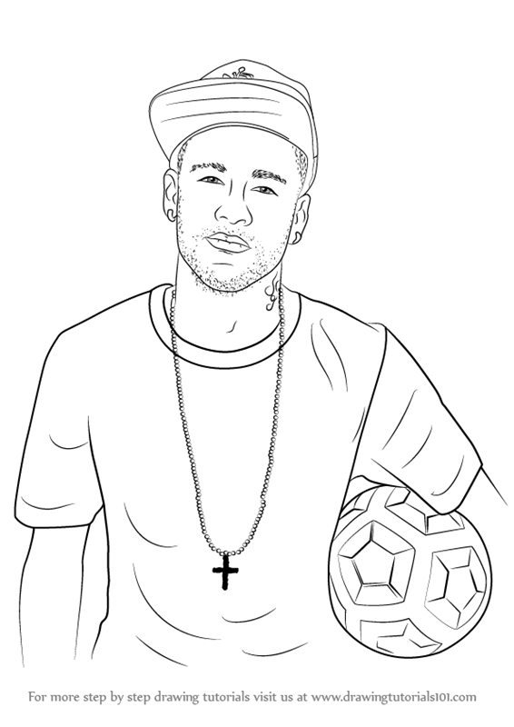 Neymar Jr by albasketch draw drawing illustration art artist sketch  sketchbook Neymar Neymar Neym  Neymar jr Football player drawing  Football drawing