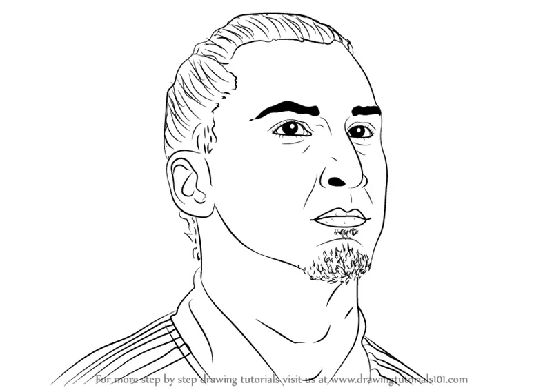 How to Draw Zlatan Ibrahimovic (Footballers) Step by Step ...