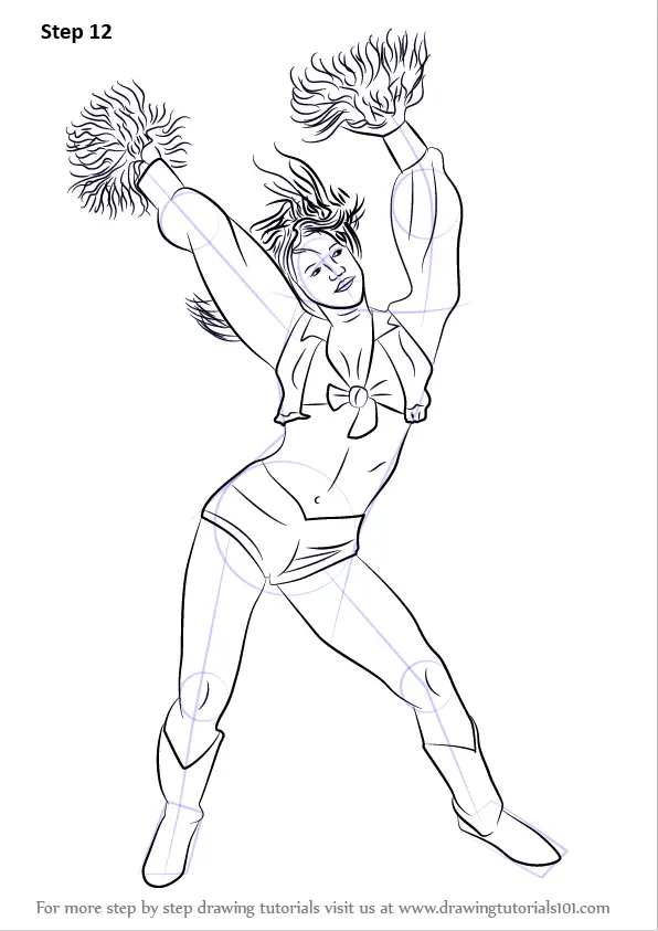 Download Learn How to Draw a Cheerleader (Girls) Step by Step ...