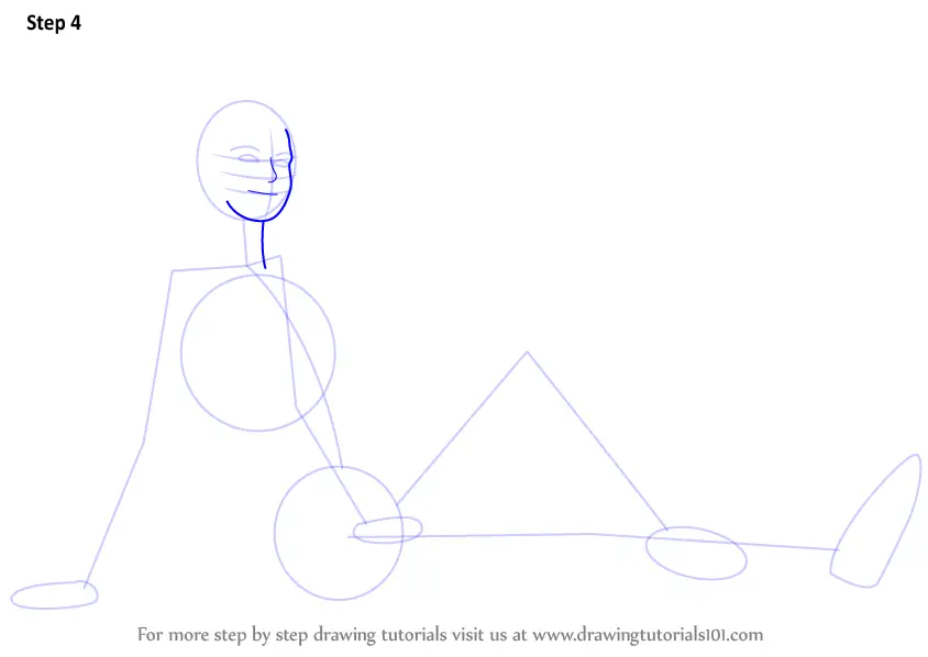 Learn How to Draw a Pretty Girl Sitting (Girls) Step by Step : Drawing  Tutorials