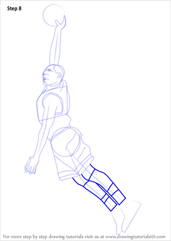 Learn How to Draw Basketball Player (Other Occupations) Step by Step