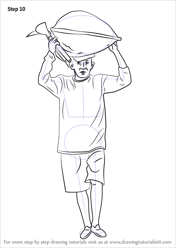 Learn How to Draw a Farmer (Other Occupations) Step by