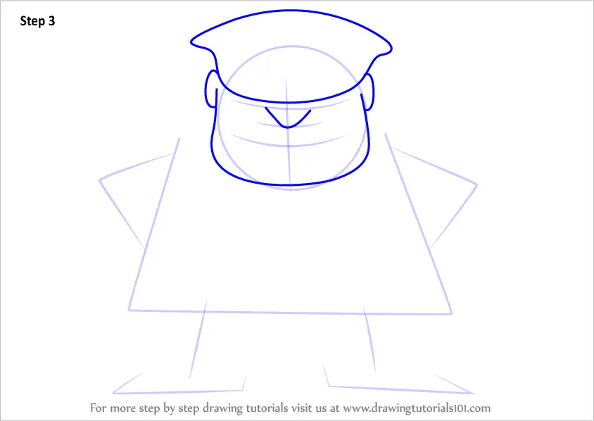 Learn How to Draw a Police Officer for Kids (Other Occupations) Step by
