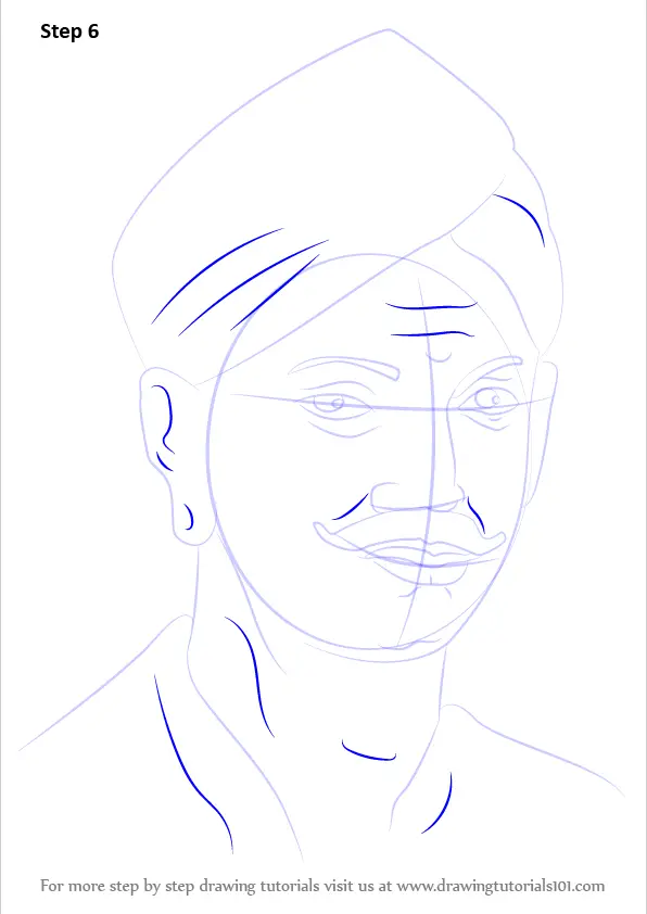 Learn How to Draw Mangal Pandey (Other People) Step by Step : Drawing