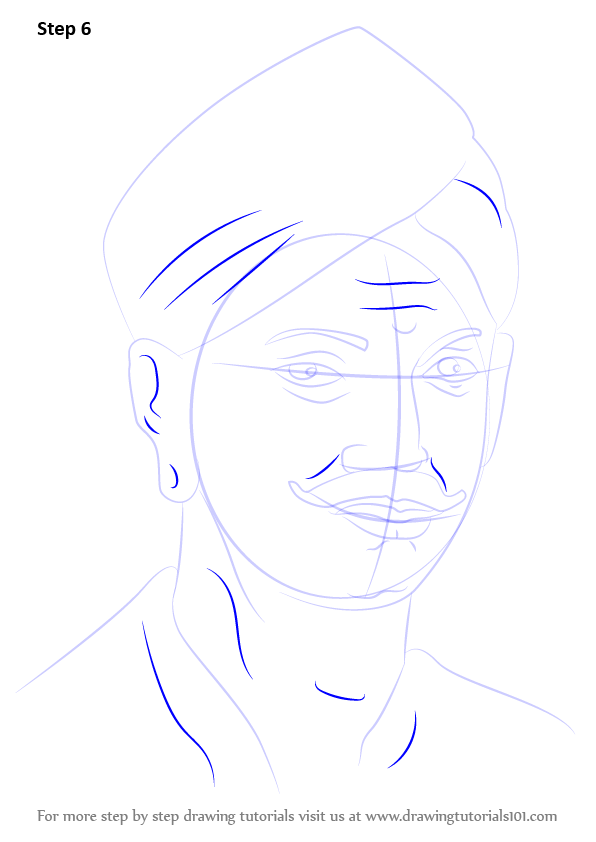 Learn How to Draw Mangal Pandey (Other People) Step by Step : Drawing