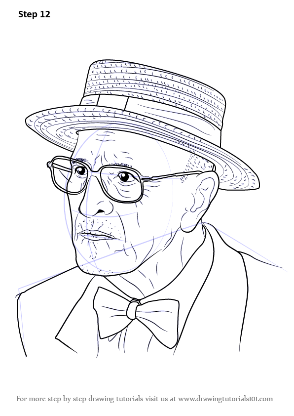 Learn How to Draw an Old Man (Other People) Step by Step : Drawing