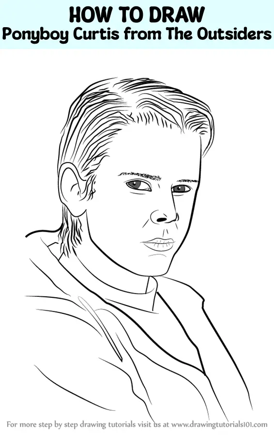 How to Draw Ponyboy Curtis from The Outsiders (Other People) Step by ...