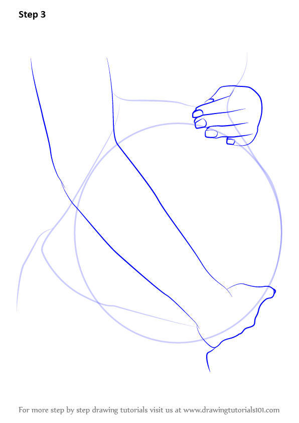 Pregnant Drawing : Learn How To Draw Pregnant Belly (other People) Step