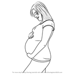 How to Draw Pregnant Woman